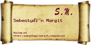 Sebestyén Margit névjegykártya